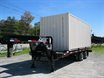 Sliding axle container trailer