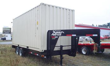 Kerr Trailers has designed a container chassis for light transport.